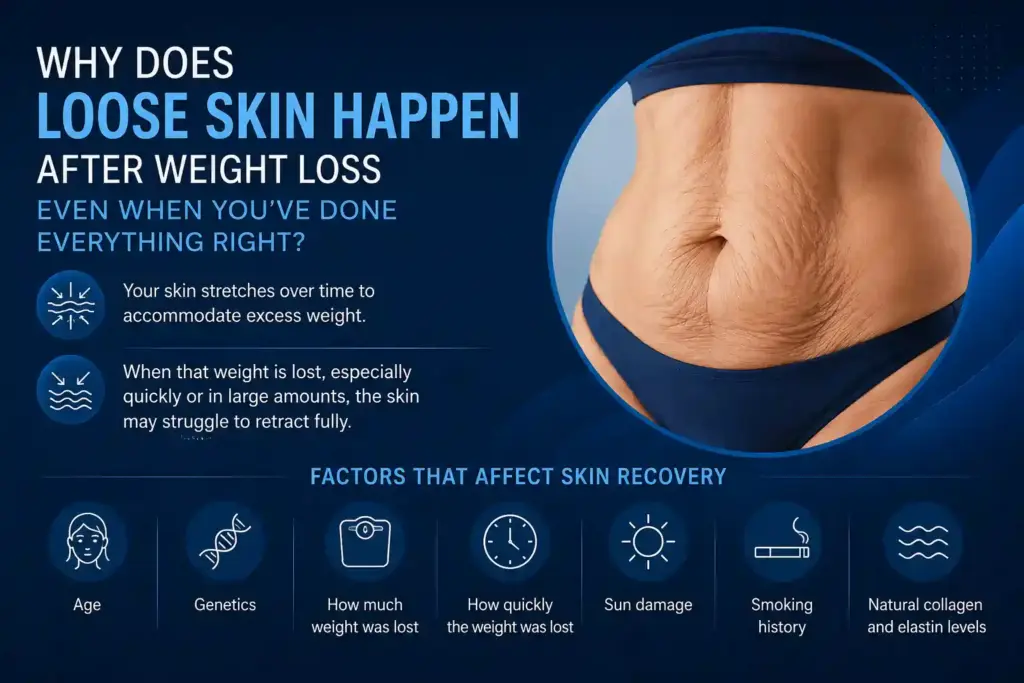 Why Does Loose Skin Happen After Weight Loss Even When You’ve Done Everything Right Bracknell?